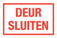 Afbeeldingen van Pikt-o-norm Tekstbord deur sluiten