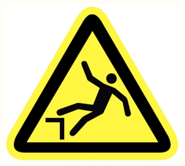 Afbeeldingen van Pikt-o-norm Pictogram vallen door hoogteverschil