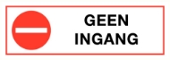 Afbeeldingen van Pikt-o-norm Pictogram geen ingang
