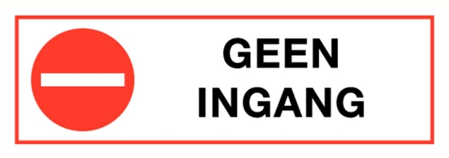 Afbeeldingen van Pikt-o-norm Pictogram geen ingang
