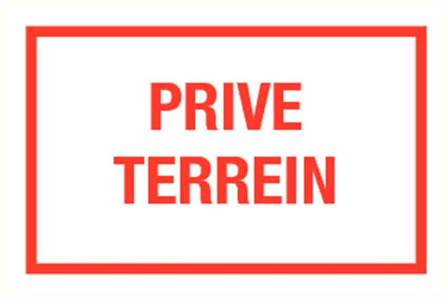 Afbeeldingen van Pikt-o-norm Tekstbord prive terrein