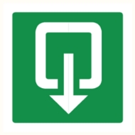 Afbeeldingen van Pikt-o-norm Pictogram uitgang