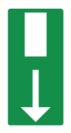 Afbeeldingen van Pikt-o-norm Pictogram nooduitgang verticaal
