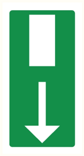 Afbeeldingen van Pikt-o-norm Pictogram nooduitgang verticaal