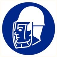 Afbeeldingen van Pikt-o-norm Pictogram gelaatsbescherming verplicht