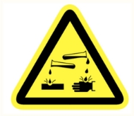 Afbeeldingen van Pikt-o-norm Pictogram bijtende stoffen