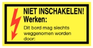 Afbeeldingen van Pikt-o-norm Tekstbord niet inschakelen! werken