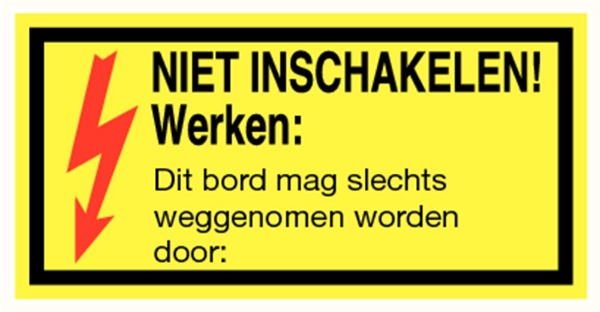 Afbeeldingen van Pikt-o-norm Tekstbord niet inschakelen! werken
