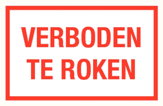Afbeeldingen van Pikt-o-norm Tekstbord verboden te roken
