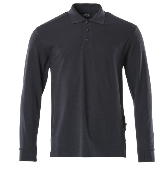 Afbeeldingen van Poloshirt, met lange mouwen