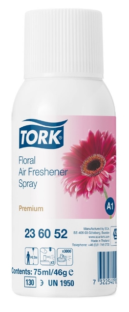 Afbeeldingen van Tork Luchtverfrisser Spray met Bloemengeur Premium