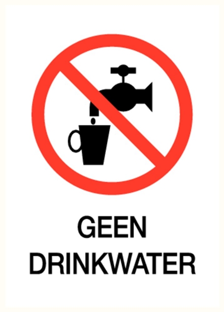 Afbeeldingen van Pikt-o-norm Pictogram geen drinkwater