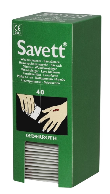 Afbeeldingen van Salvequick Savett reinigingsdoekjes 3227