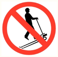 Afbeeldingen van Pikt-o-norm Pictogram verboden op palletwagen