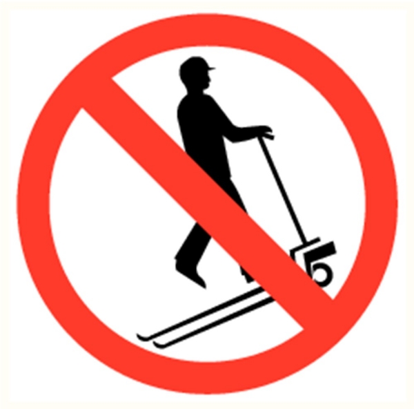 Afbeeldingen van Pikt-o-norm Pictogram verboden op palletwagen