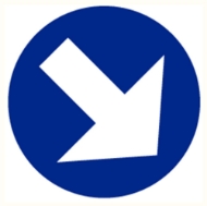 Afbeeldingen van Pikt-o-norm Pictogram verplichte richting
