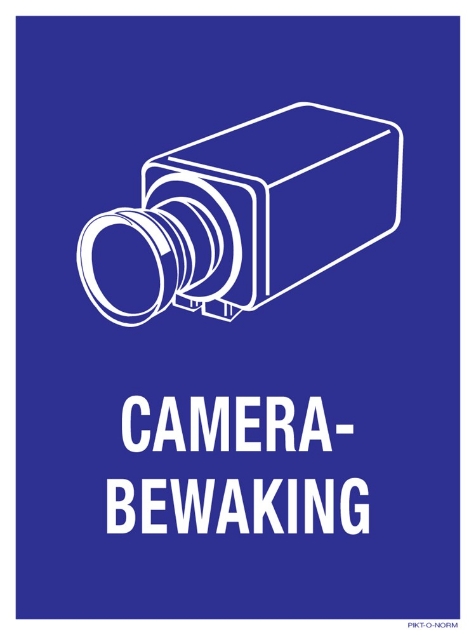 Afbeeldingen van Pikt-o-norm Pictogram camerabewaking + tekst