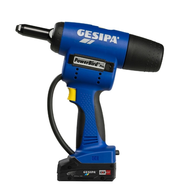 Afbeeldingen van Gesipa Accu plaatsingsgereedschap PowerBird Pro Gold Edition CAS