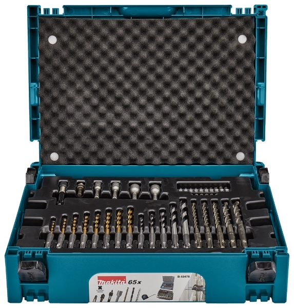 Afbeeldingen van Makita SDS boor/bitset 65-dlg Mbox B-69478