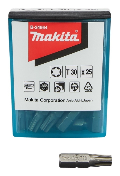 Afbeeldingen van Makita Schroefbit T30x25 25stk B-24664