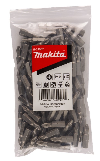 Afbeeldingen van Makita Schroefbit PH2X25mm navul 100s B-24957