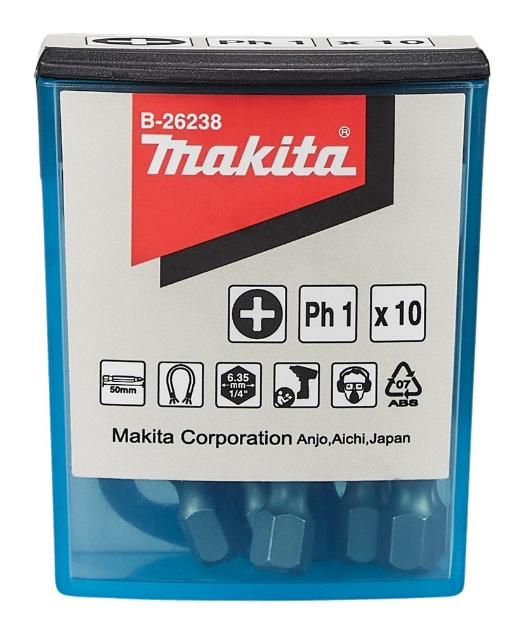 Afbeeldingen van Makita Schroefbit PH1x50mm 10stk B-26238