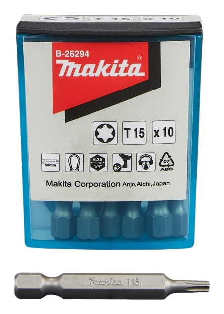 Afbeeldingen van Makita Schroefbit T15x50 10stk B-26294