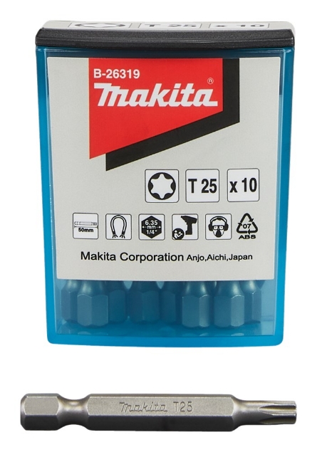Afbeeldingen van Makita Schroefbit T25x50 10stk B-26319