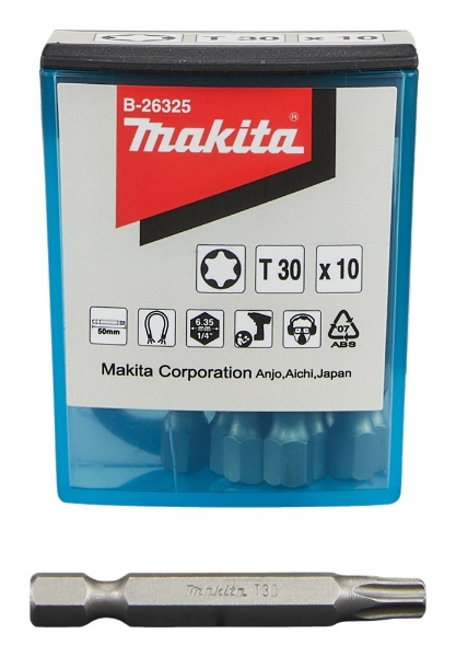 Afbeeldingen van Makita Schroefbit T30x50 10stk B-26325