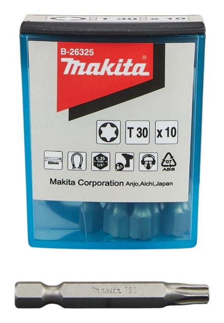 Afbeeldingen van Makita Schroefbit T30x50 10stk B-26325