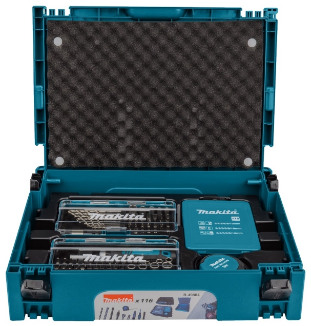 Afbeeldingen van Makita Boor-/bitset 116-delig Mbox B-49884