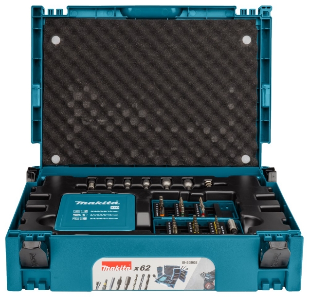 Afbeeldingen van Makita Boor/Bit Set 62-dlg M-box nr1 B-53908
