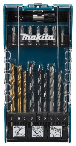 Afbeeldingen van Makita Boor-/schroefbitset 17-dlg D-74887