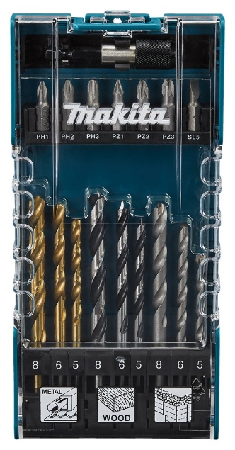 Afbeeldingen van Makita Boor-/schroefbitset 17-dlg D-74887