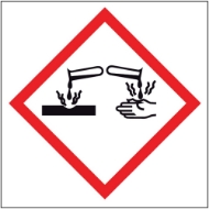 Afbeeldingen van Pikt-o-norm Pictogram GHS corrosieve stoffen