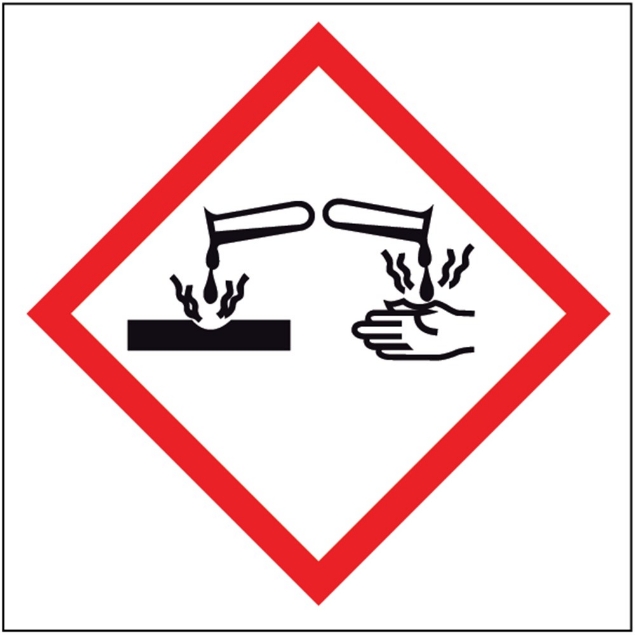Afbeeldingen van Pikt-o-norm Pictogram GHS corrosieve stoffen