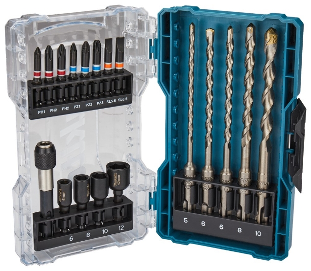 Afbeeldingen van Makita Boor/bit set 18-delig E-07026
