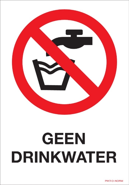 Afbeeldingen van Pikt-o-norm Pictogram dit is geen drinkwater