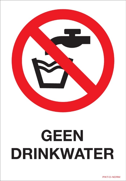 Afbeeldingen van Pikt-o-norm Pictogram dit is geen drinkwater