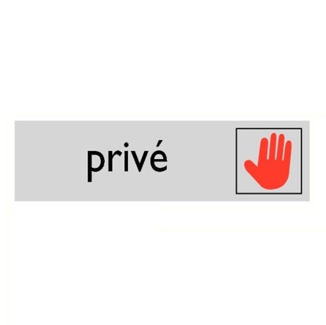 Afbeeldingen van Pikt-o-norm Pictogram prive alulook PVC 165x45mm