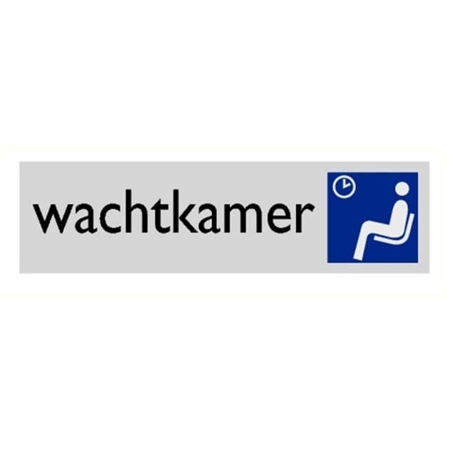 Afbeeldingen van Pikt-o-norm Pictogram wachtkamer alulook PVC 165x45mm