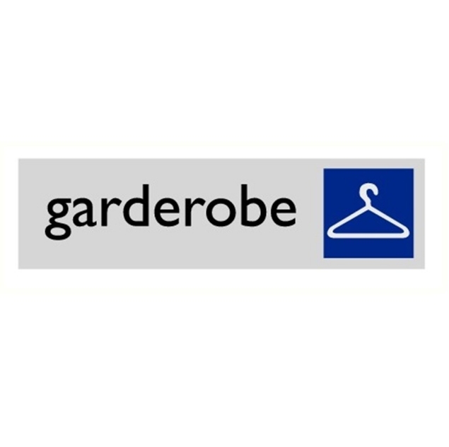 Afbeeldingen van Pikt-o-norm Pictogram garderobe alulook PVC 165x45mm