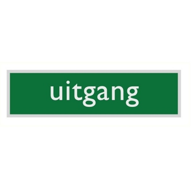 Afbeeldingen van Pikt-o-norm Pictogram uitgang alulook PVC 165x45mm