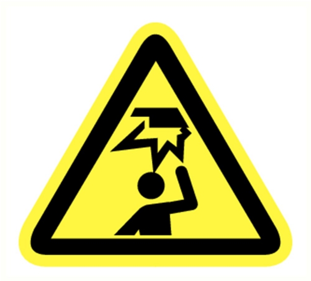 Afbeeldingen van Pikt-o-norm Pictogram pas op voor hoofd stoten