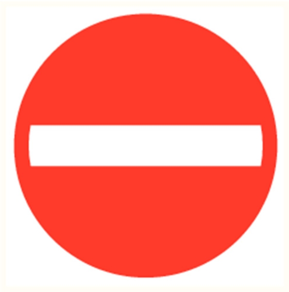 Afbeeldingen van Pikt-o-norm Pictogram verboden in te rijden