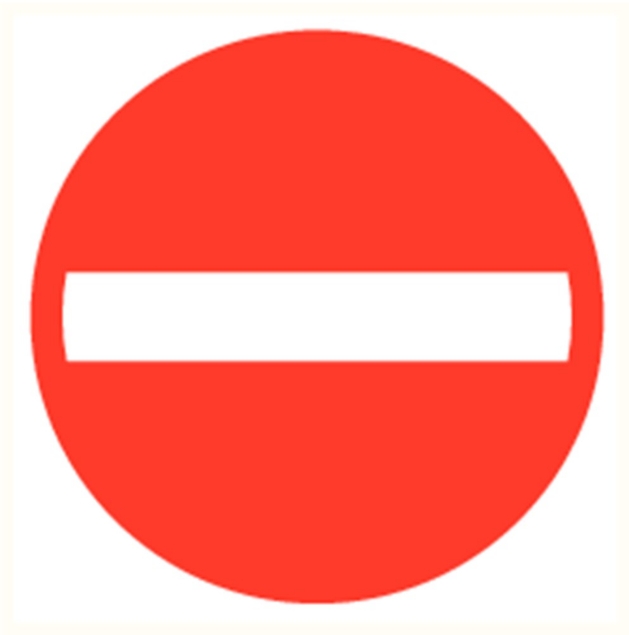 Afbeeldingen van Pikt-o-norm Pictogram verboden in te rijden