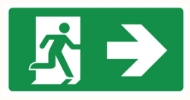 Afbeeldingen van Pikt-o-norm Pictogram nooduitgang rechts
