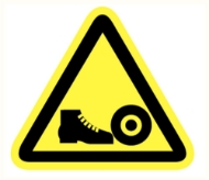 Afbeeldingen van Pikt-o-norm Pictogram gevaar voor voeten