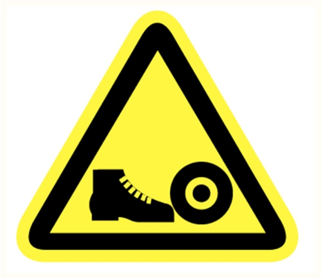 Afbeeldingen van Pikt-o-norm Pictogram gevaar voor voeten