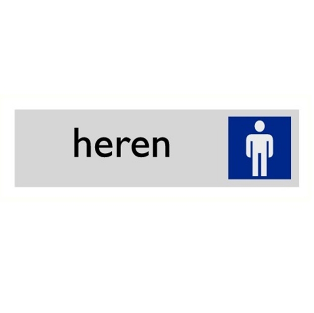 Afbeeldingen van Pikt-o-norm Pictogram heren alulook PVC 165x45